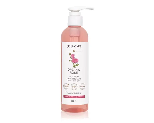 Sampon uz zilnic Rose, 250ml, T-LAB Organic 