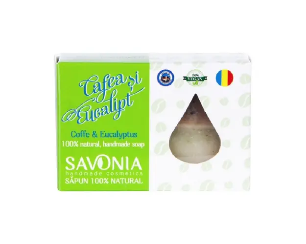 Sapun Natural Cafea si Eucalipt, 90g, Savonia