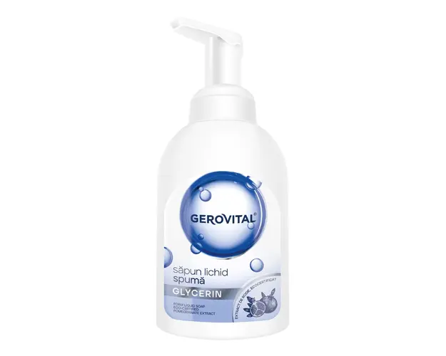 Sapun lichid spuma pure glycerin, 300 ml, Gerovital 