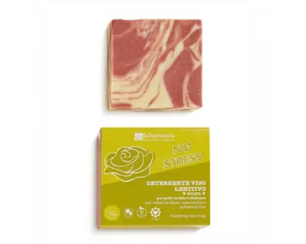 Sapun solid pentru fata No Stress, 70g, La Saponaria