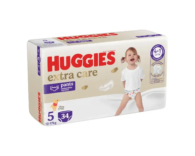 Scutece chilotel Extra Care Pants Nr.5, 12-17 kg, 34 bucati, Huggies