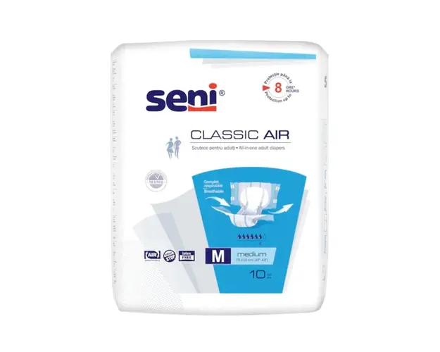 Scutece cu sistem inchis, Seni Classic Air x10 buc, M