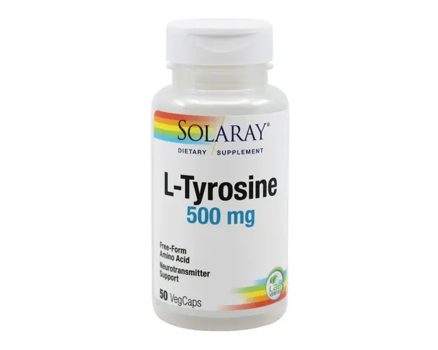 L-Tyrosine 500mg Solaray, 50 capsule, Secom