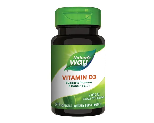 Vitamina D3 Nature's Way, 2000 UI, 30 capsule, Secom