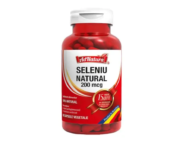 Seleniu Natural, 60 capsule, AdNatura