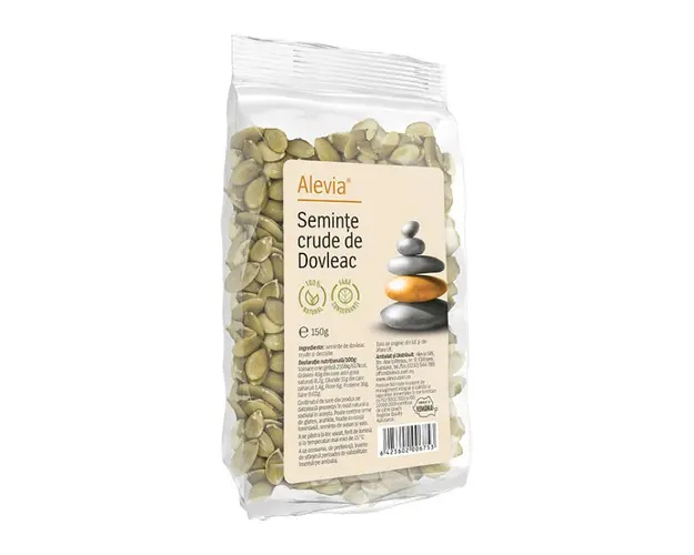 Seminte de dovleac miez, 150 g, Alevia