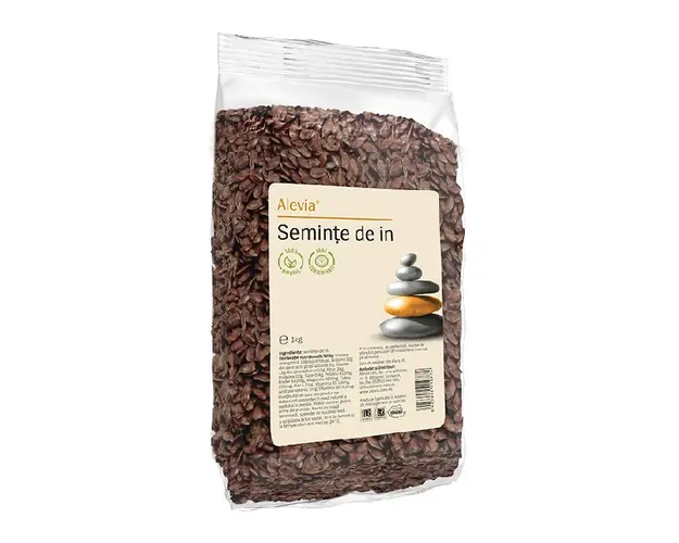 Seminte de in, 1 kg, Alevia