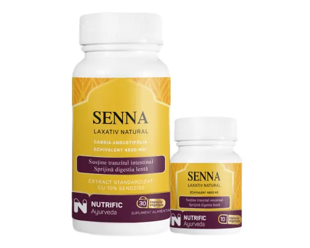 Pachet Senna, 30 + 10 capsule, Nutrific