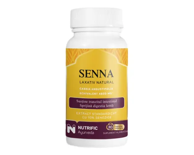 Senna, 30 capsule vegetale, Nutrific