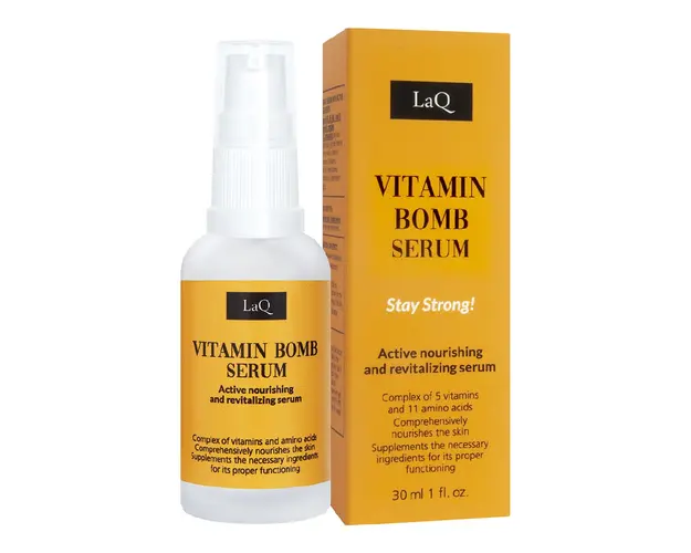 Serum pentru fata revitalizant Vitamin Bomb, 30ml, LaQ