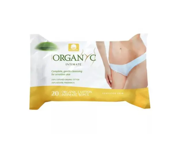 Servetele intime din bumbac organic, 20 bucati, Organyc