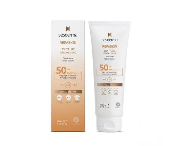 Lotiune cu textura usoara fotoprotectoare SPF 50, Repaskin, 200ml, Sesderma