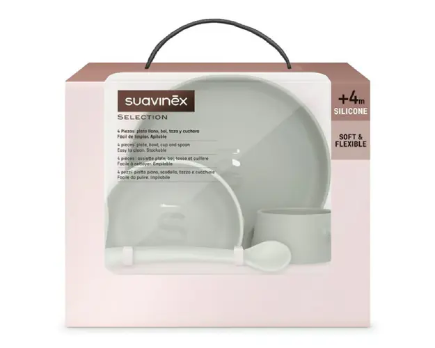 Set pentru diversificare Colour Essence, +4 luni, roz, Suavinex