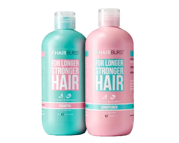 Set sampon & balsam pentru fortifierea si accelerarea cresterii parului, 2*350 ml, Hairburst