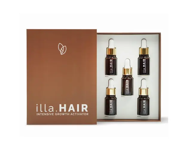 Ser tratament pentru par, illa.HAIR, 5 sticlute*50 ml, Evoepharm