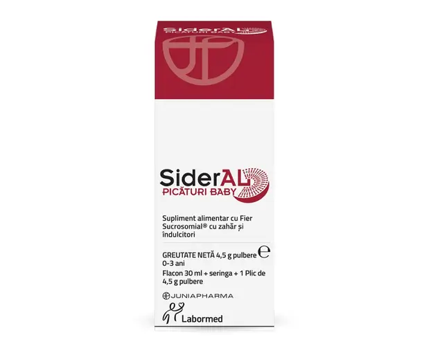 Picaturi pentru copii SiderAL, flacon 30 ml + plic 1,9 grame, Solacium Pharma