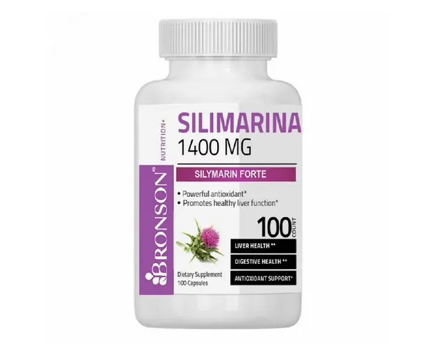 Silimarina Milk Thistle 1400 mg, 100 capsule, Bronson Laboratories