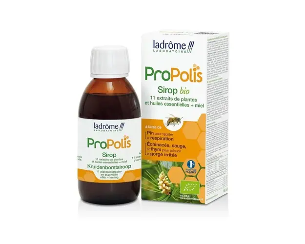 Sirop Propolis BIO pentru gat iritat si caile respiratorii, 150 ml, Ladrome Laboratoire