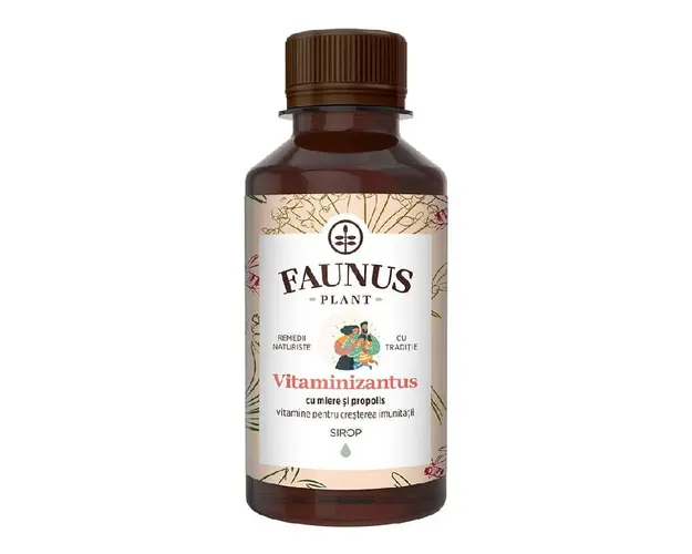 Sirop Vitaminizantus cu Miere si Propolis, 200 ml, Faunus Plant