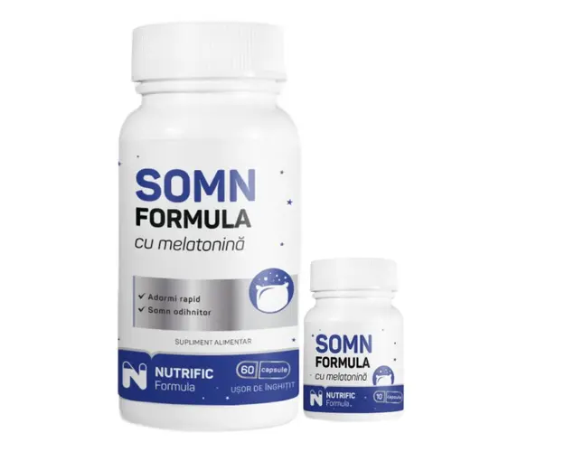 Pachet Somn Formula, 60 + 10 capsule, Nutrific