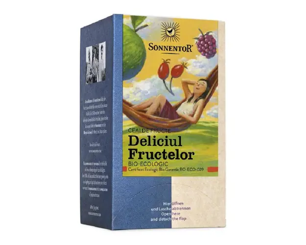 Ceai de fructe Bio Deliciul Fructelor, 18 plicuri, Sonnentor
