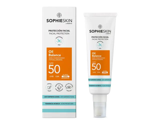 Crema Fotoprotectie pentru ten gras, Spf50, 50ml, Sophieskin 