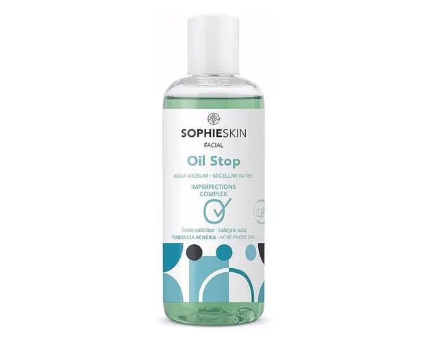 Apa micelara pentru ten cu tendinta acneica Oil Stop, 250ml, Sophieskin