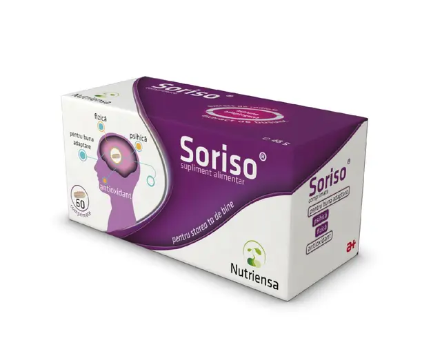 Soriso, 60 comprimate, Antibiotice SA