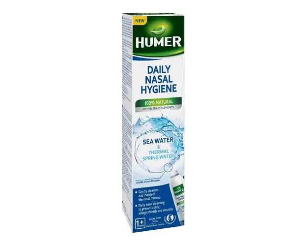 Spray cu apa termala pentru igiena zilnica a nasului, 50 ml, Humer