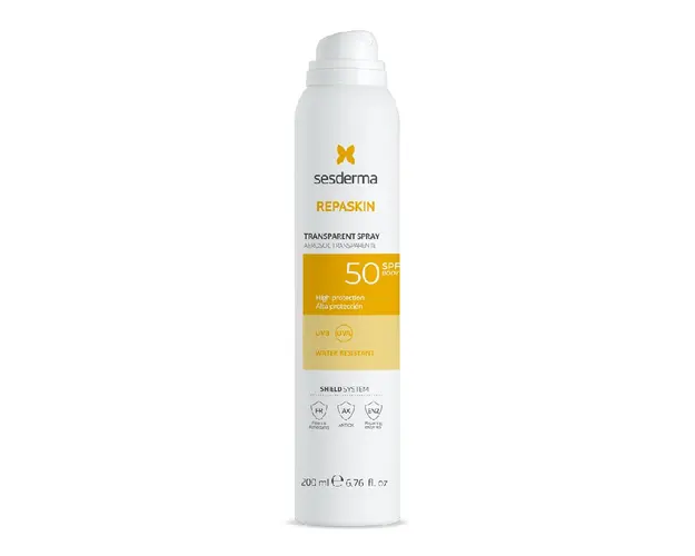Spray transparent pentru corp SPF50 Repaskin, 200 ml, Sesderma