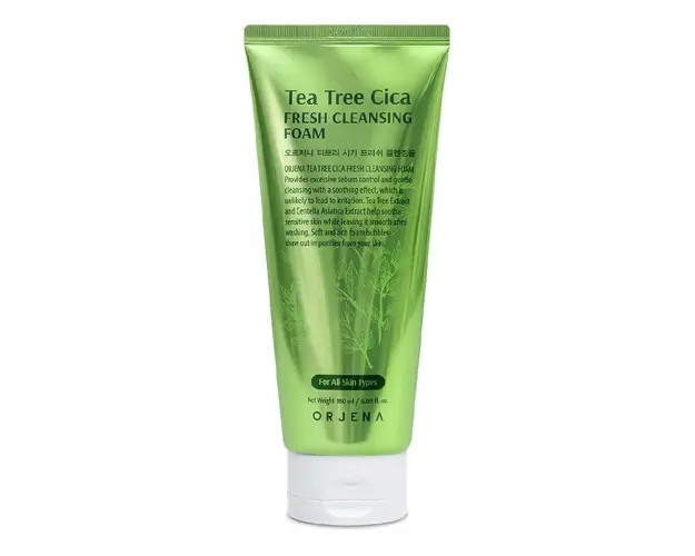 Spuma de curatare, Tea Tree Cica Fresh Cleansing Foam, 180ml, Orjena