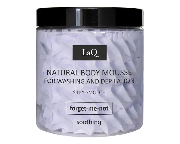 Spuma pentru curatarea corpului si epilare floare de nu-ma-uita, 100g, LaQ