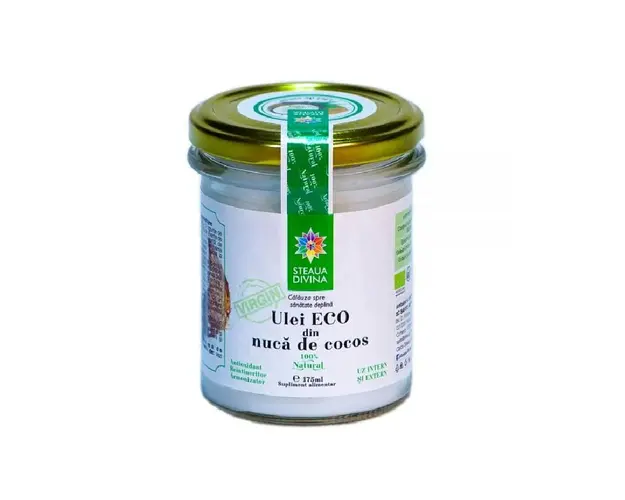 Ulei Bio din nuca de cocos, 175 ml, Steaua Divina