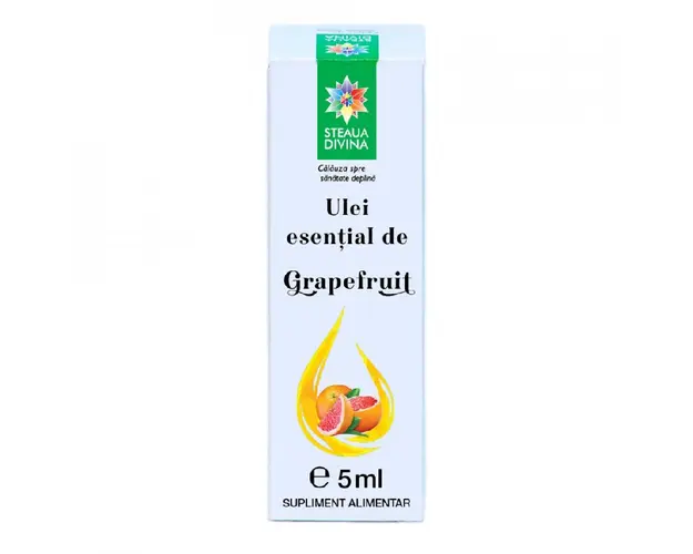 Ulei esential de Grapefruit, 5ml, Steaua Divina
