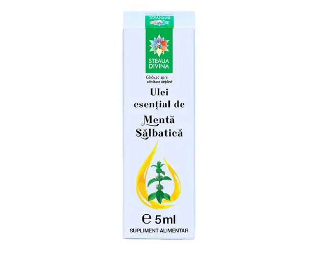 Ulei esential de menta salbatica, 5ml, Steaua Divina