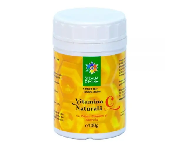 Vitamina C cu propolis, polen si acerola 100g, Steaua Divina