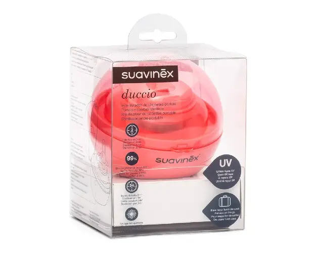Sterilizator pentru suzete Duccio, roz, Suavinex