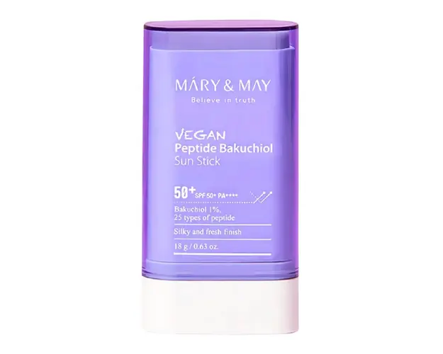 Stick de protectie solara SPF50+ PA++++ cu peptide si bakuchiol, 10g, Mary and May