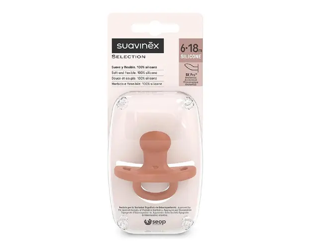 Suzeta anatomica Colour Essence, 6-18 luni, ruby, Suavinex