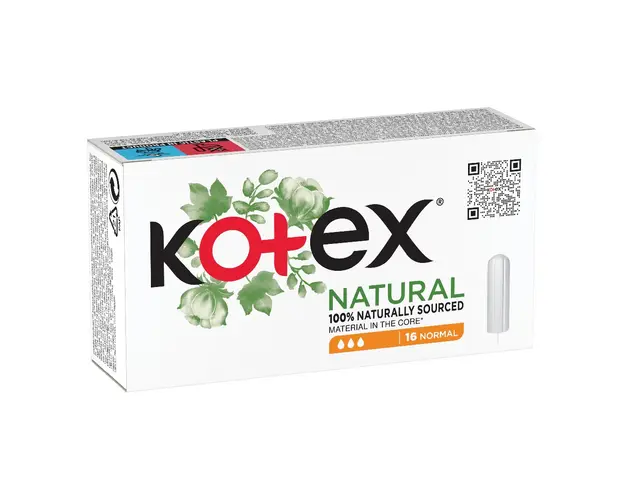 Tampoane interne Natural Normal, 16 bucati, Kotex