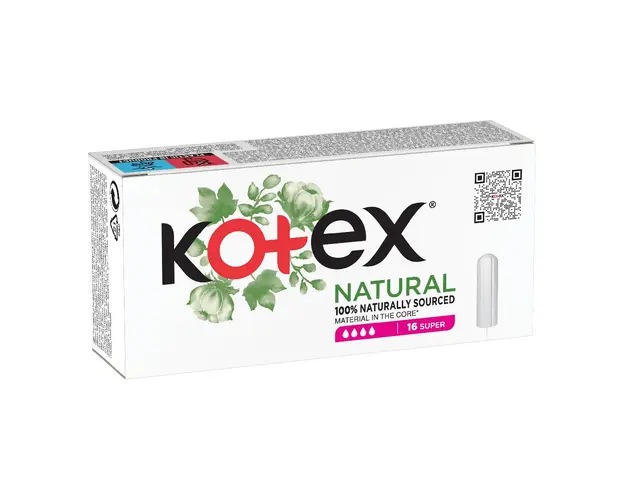 Tampoane interne Natural Super, 16 bucati, Kotex