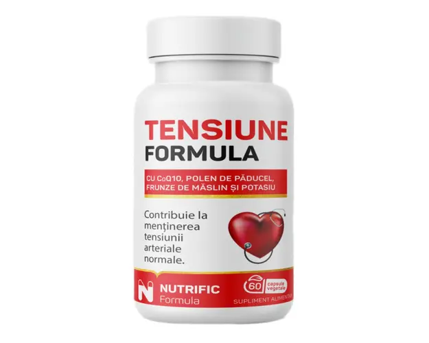 Tensiune formula cu coenzima Q10, 60 capsule vegetale, Nutrific