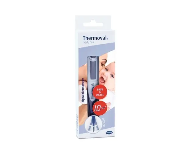 Termometru digital cu cap flexibil, HartMann Thermoval Kids flex
