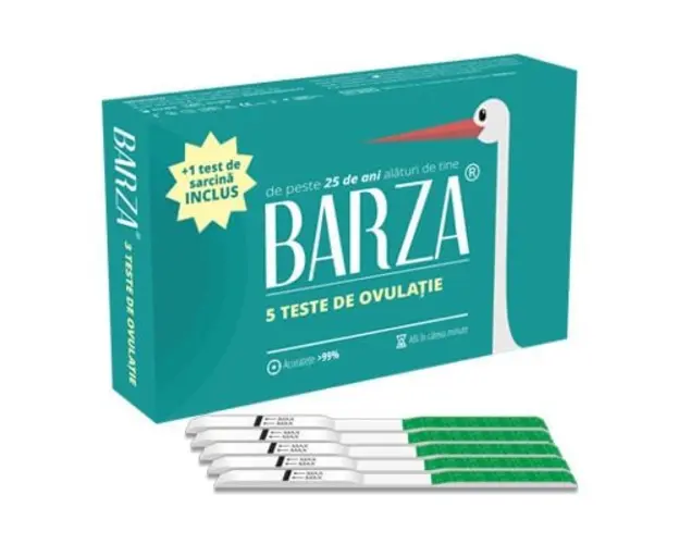 Test de ovulatie Barza, 5 benzi