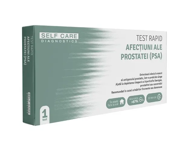 Test rapid afectiuni ale prostatei (PSA), 1 bucata, Self Care