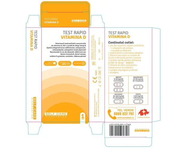 Test rapid Vitamina D, Self Care