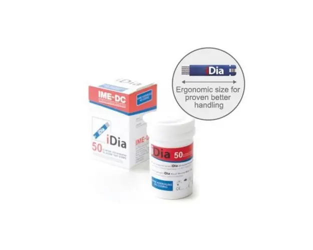 Teste glicemie pt glucometrul iDia 8002, 1 flacon x 50 teste