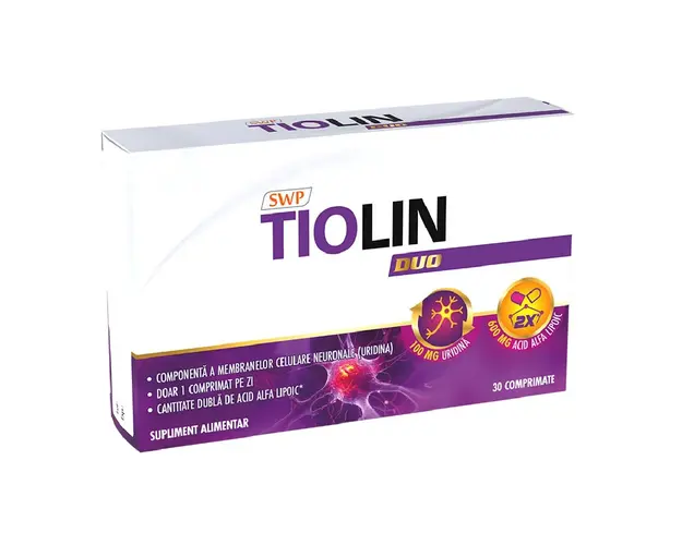 Tiolin Duo, 30 comprimate, Sun Wave Pharma