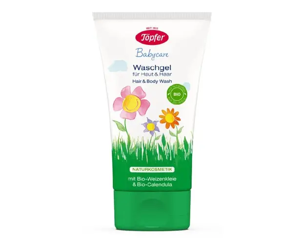 Lotiune de spalare pentru par si corp BabyCare, 150 ml, Topfer