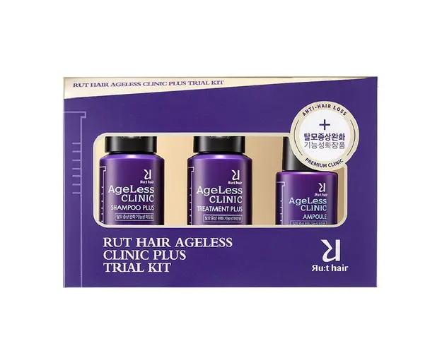 Kit, Travel Size tratament impotriva incaruntirii si caderii parului, Ageless Clinic, Rut Hair